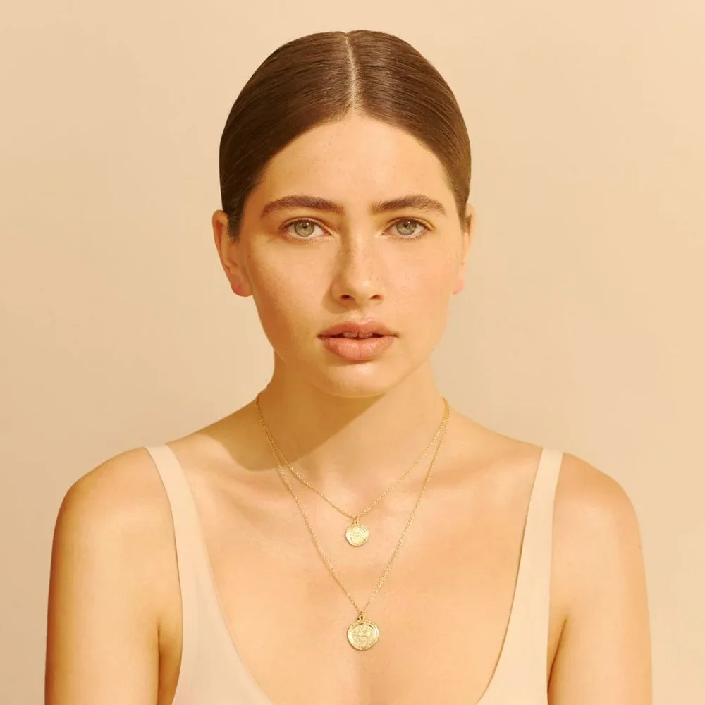 Amber Sceats Double Coin Necklace